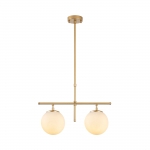 Hanglamp Roe Metaal Shiny Goud 2-Lichts