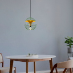 Hanglamp Telmander Groen/Goud