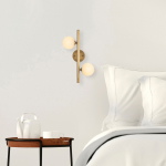 Wandlamp Domino 2-Lichts Goud