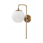 Wandlamp Viran Goud/Wit Large