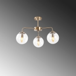 Hanglamp Viran Glas Goud 3-Lichts