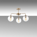 Hanglamp Viran Glas Goud 3-Lichts