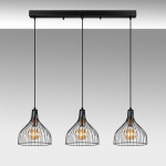 Hanglamp Cafu 3-Lichts Zwart