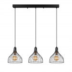 Hanglamp Cafu 3-Lichts Zwart