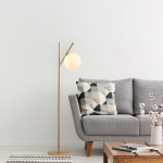 Vloerlamp Fork Goud