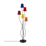 Vloerlamp Bonibon Regenboog/Zwart