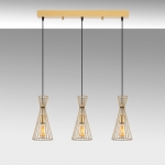 Hanglamp Teltom Metaal Shiny Goud 3-Lichts