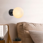 Wandlamp Atmaca Wit/Zwart