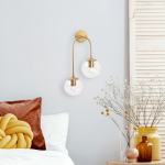 Wandlamp Jewel 2-Lichts Shiny Goud