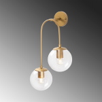 Wandlamp Jewel 2-Lichts Shiny Goud