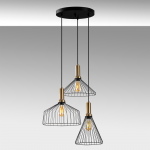 Hanglamp Dear 3-Lichts Zwart