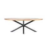 Eleonora Eettafel Oscar Ovaal Mangohout 200cm