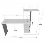 Bureau Nurhak Naturel/Wit