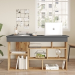 Bureau Hoca Melamine Atlantic Pine Zwart