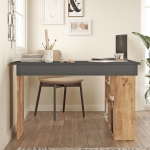 Bureau Hoca Melamine Atlantic Pine Zwart