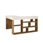 Hoekbureau Catania Melamine Atlantic Pine Wit