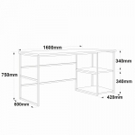 Bureau Demre Melamine Naturel 160cm