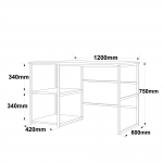 Bureau Demre Melamine Wit 120cm