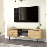 Tv-meubel Arikaya Felt Melamine Antraciet