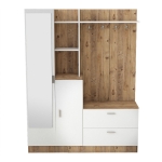 Garderobemeubel Didim Melamine Atlantic Pine Wit