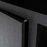 Eleonora Kabinet Helsinki Zwart 120x220cm 4-deurs