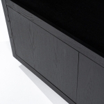 Eleonora Kabinet Helsinki Zwart 120x220cm 4-deurs