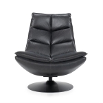 Eleonora Fauteuil Sven Zwart Boho Leer