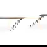 Eleonora Eettafel Elijah 260x100cm Eiken Bruin