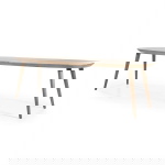 Eleonora Eettafel Elijah 260x100cm Eiken Bruin