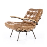 Eleonora Fauteuil Bastiaan Cognac Java Leder