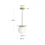 Kave Home Hanglamp Manz Goud