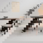 Eettafel Aya Donkerbruin Deens Ovaal 180cm - Giga Meubel