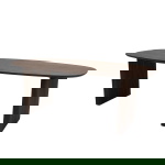 Eettafel Aya Donkerbruin Deens Ovaal 180cm - Giga Meubel
