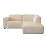 Bank Parijs 2,5-zits Rechts Beige - Giga Meubel