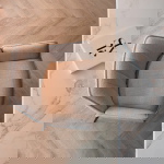 Barstoel Noa Beige/Zwart - Giga Meubel