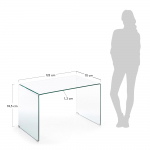 Kave Home Bureau Burano Glazen 125x70cm