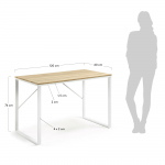 Kave Home Bureau Talbot Rechthoekig Wit 120x60cm