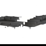 Woood Loungeset Sicilië Rechts Stone