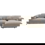 Chaise Longue Bank Dijon 3-zits Rechts Beige - Giga Meubel