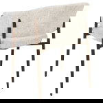 DÉJA Eetkamerstoel Elvia Beige/Walnoot