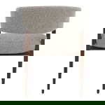 DÉJA Eetkamerstoel Fureso Taupe/Walnoot