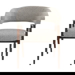 DÉJA Eetkamerstoel Fureso Taupe/Walnoot