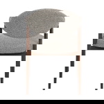 DÉJA Eetkamerstoel Karup Taupe/Walnoot