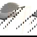 DÉJA Eetkamerstoel Karup Taupe/Walnoot