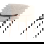 DÉJA Eetkamerstoel Varde Beige/Walnoot