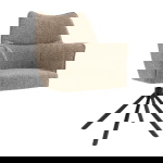 DÉJA Eetkamerstoel Zayn Taupe/Zwart Draaibaar