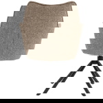 DÉJA Eetkamerstoel Zayn Taupe/Zwart Draaibaar