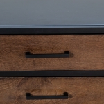 Dressoir Isa Bruin Visgraat Klein Mangohout - Giga Meubel