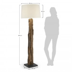 Kave Home Vloerlamp Powell Gerecycled Hout