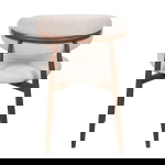 Eetkamerstoel Alexia Beige/Walnoot - Giga Meubel